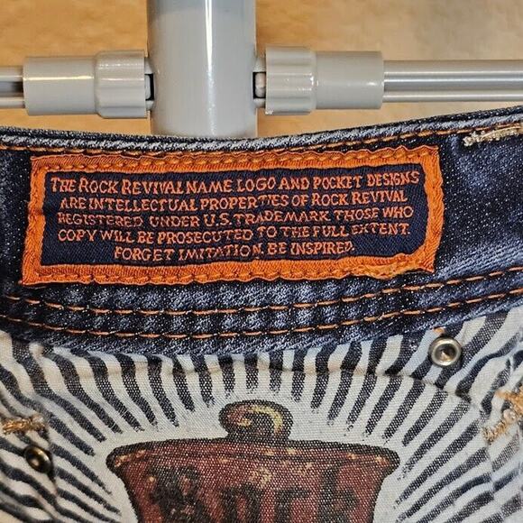 Size 27 Rock Revival Charlotte Easy Boot Cut Jeans - SEE PHOTOS AND DESCRIPTION - Picture 12 of 16